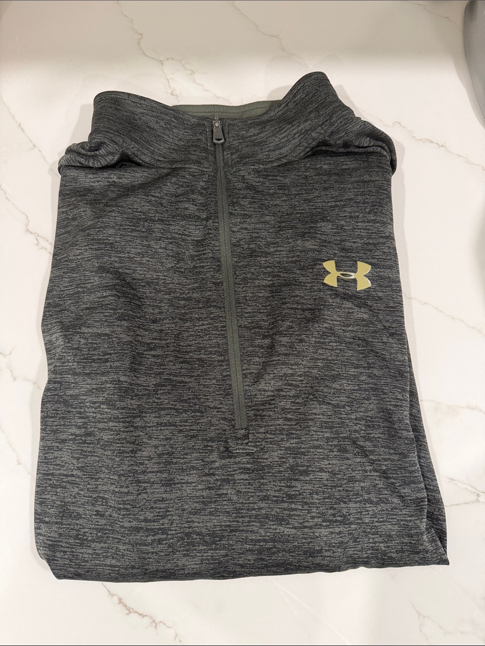 Under Armour Dark Gray Heather Half-Zip Athletic Pullover